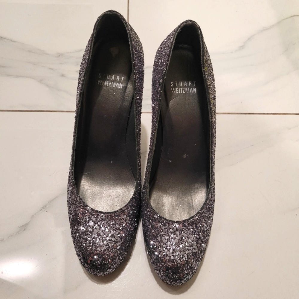 Stuart Weitzman Glitter Pumps